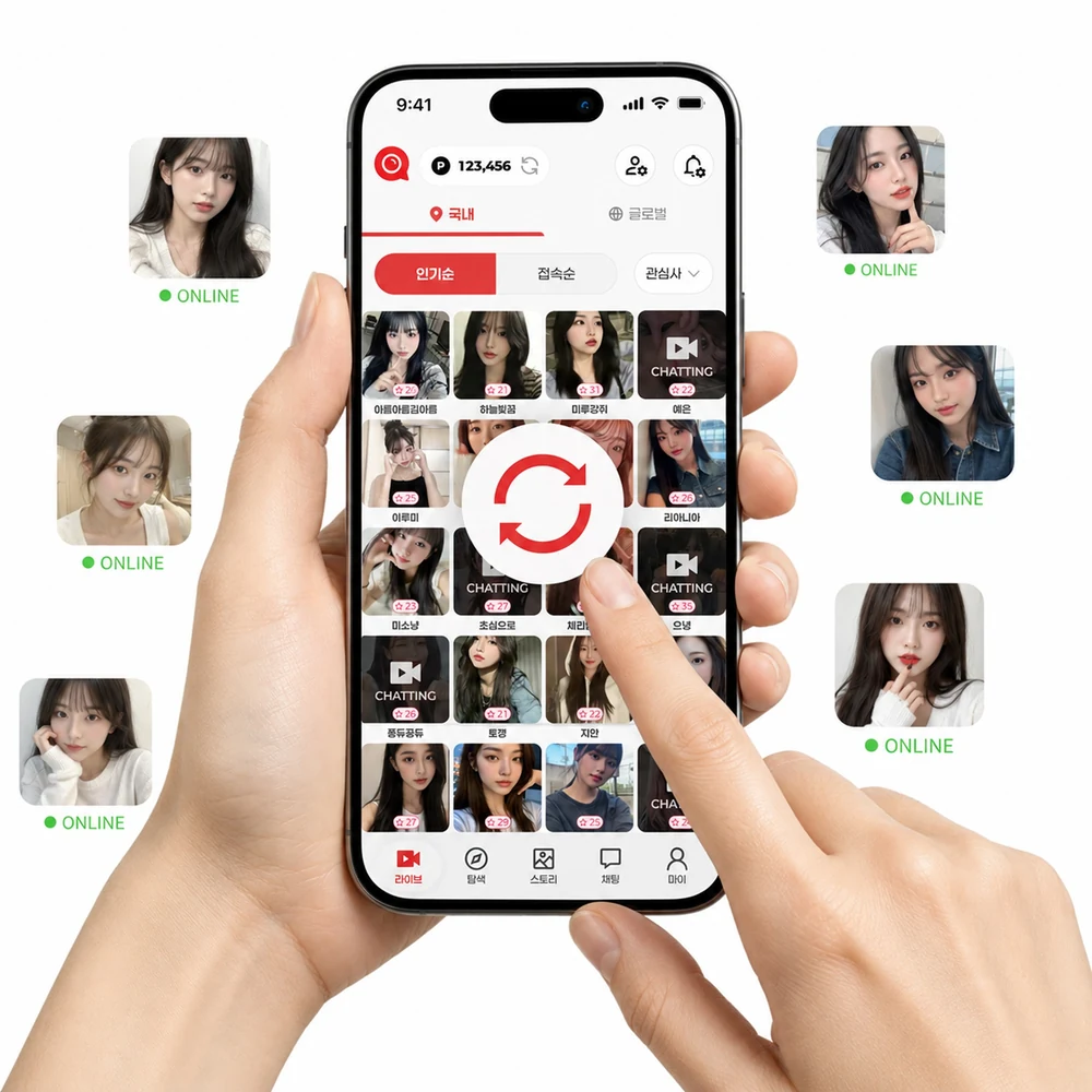 최근 접속한 회원을 확인해요 서비스 화면