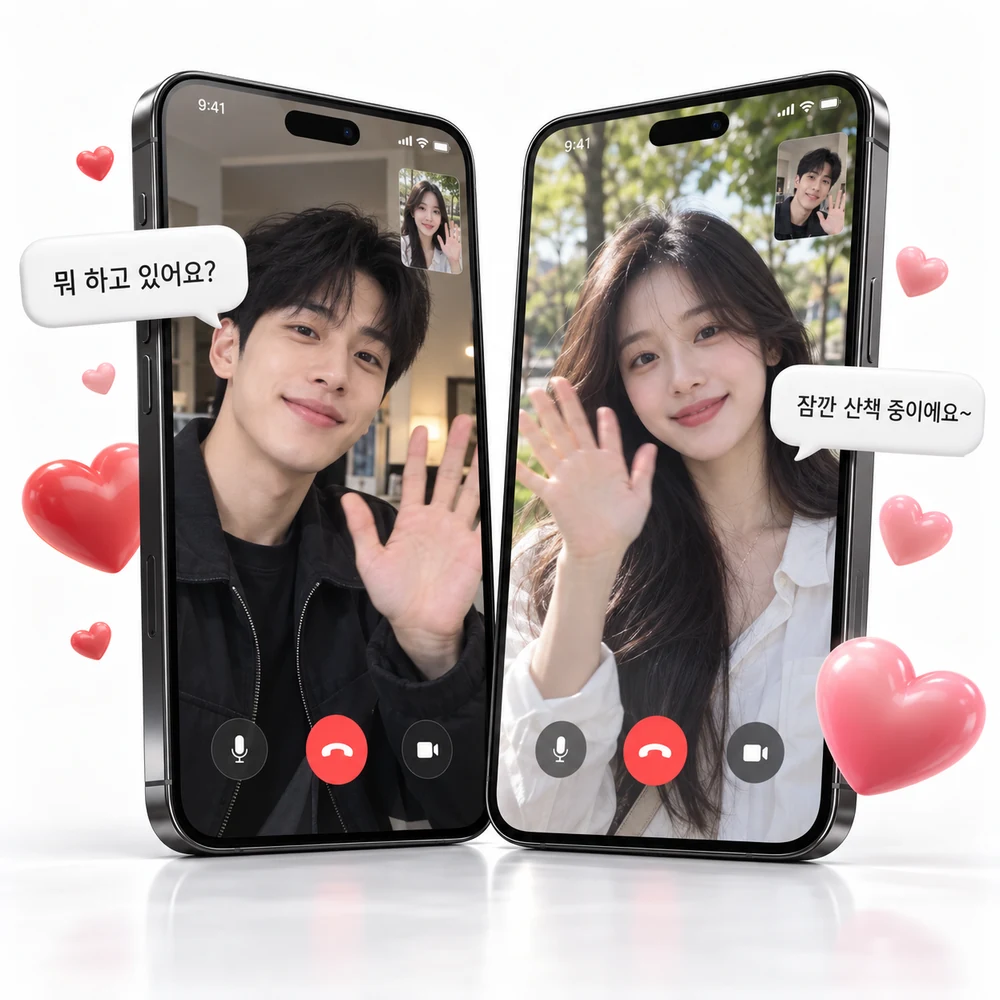 라이브로 더 가까이 소통해요 서비스 화면